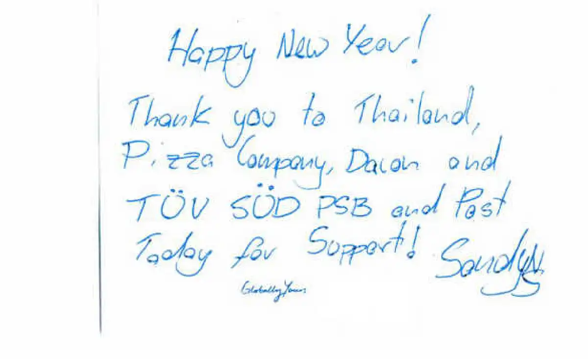 เหล่านักกีฬาร่วมอวยพรปีใหม่ให้ผู้อ่านโพสต์ทูเดย์