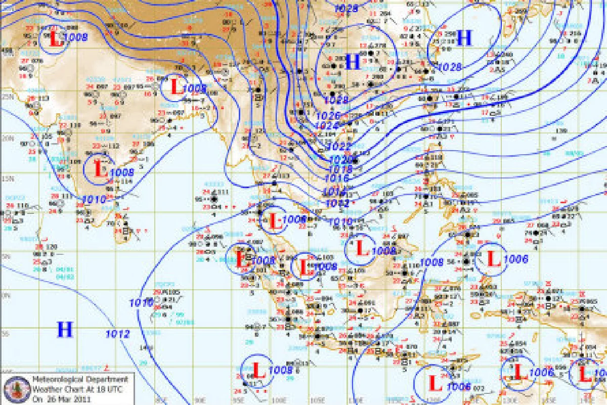 ใต้มีฝนภาคอื่นอากาศร้อน