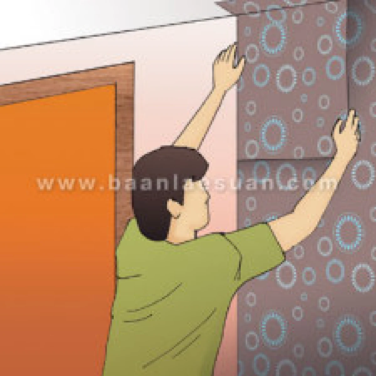 เทคนิค...การพรางตำหนิบนผนัง