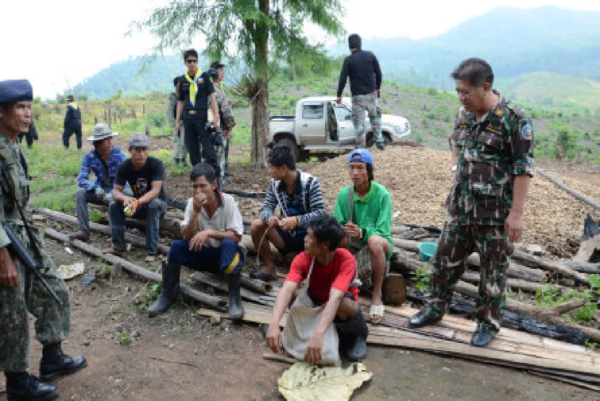 รวบ6แรงงานต่างด้าวรับจ้างโค่นป่า