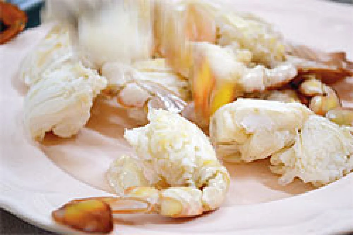 หนึ่งปูม้าทะเลเผา เนื้อแน่น สด ซิง