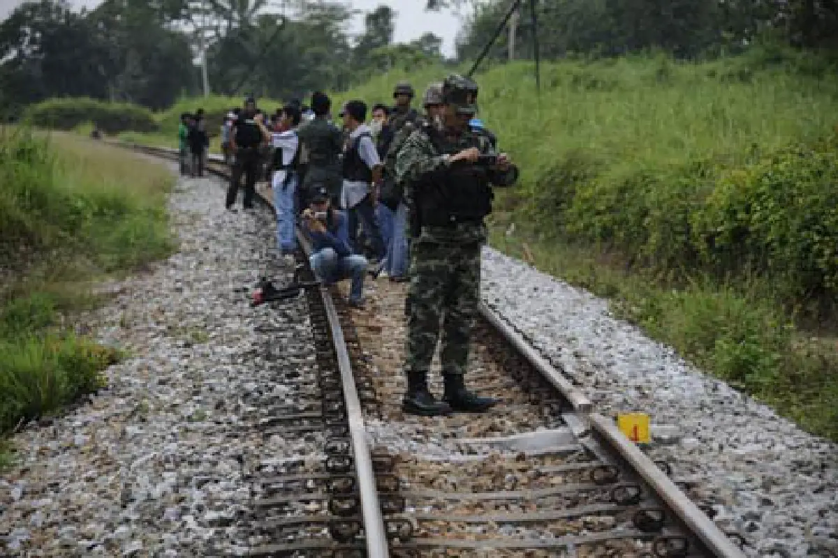 บึ้ม 2 จุด!รางรถไฟระแงะ-ชุดรปภ.ครูปัตตานี