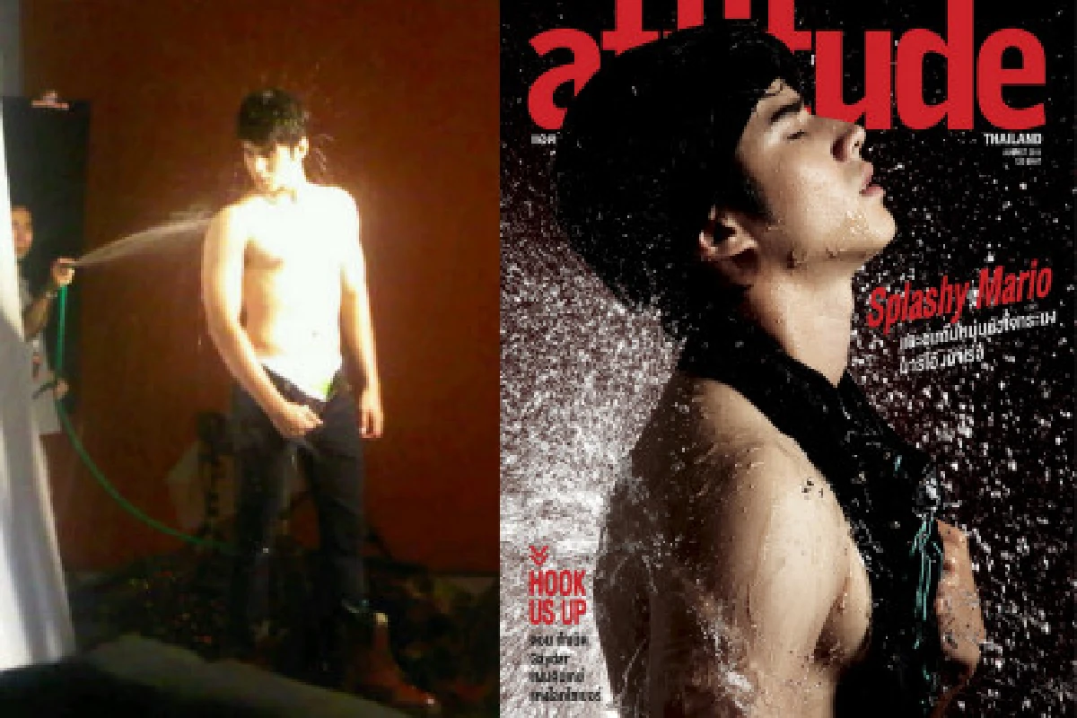 มาริโอ้โชว์ล่ำปกแอดติจูด