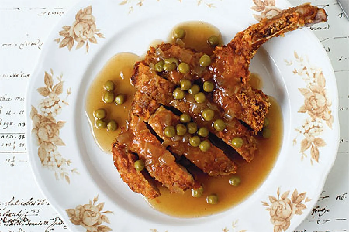 รวมเด็ดเคล็ดลับกุ๊กช็อป : ซี่โครงหมูพอร์กช็อป เเละเกรวีถั่วลันเตา