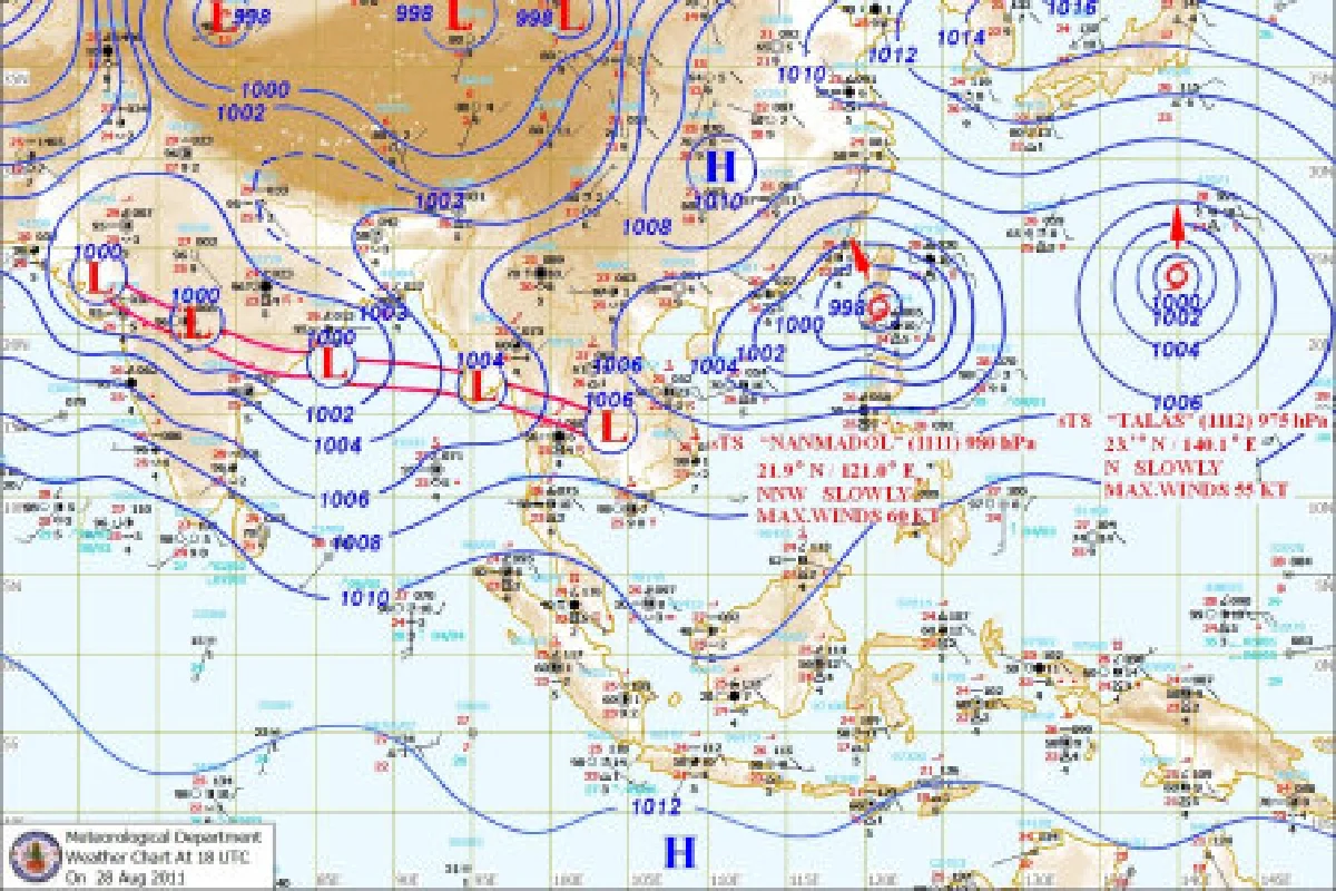 อุตุเตือนภัยฉบับ12ทั่วไทยมีฝนตกหนัก