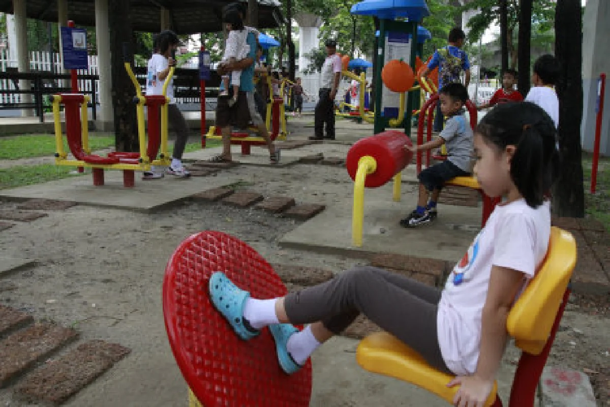 กทม.เปิดสวนแห่งใหม่ใต้ทางด่วน