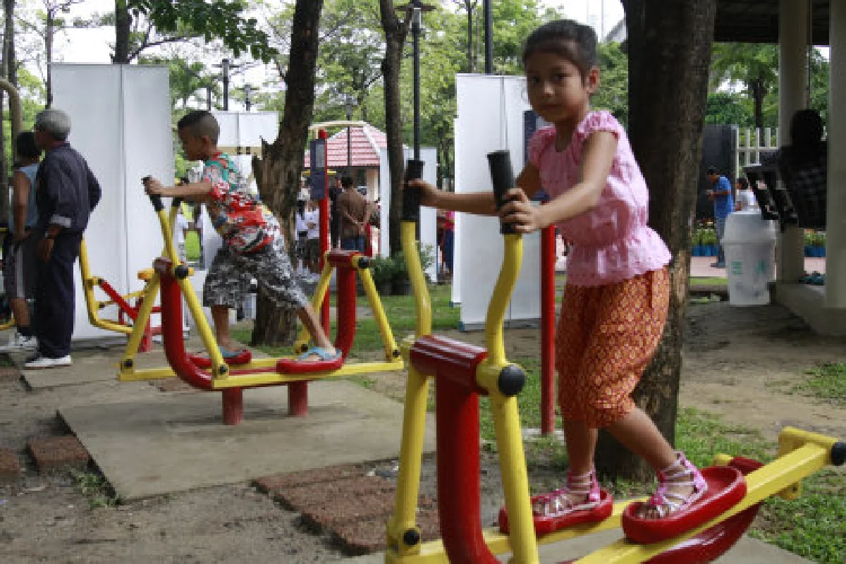 กทม.เปิดสวนแห่งใหม่ใต้ทางด่วน