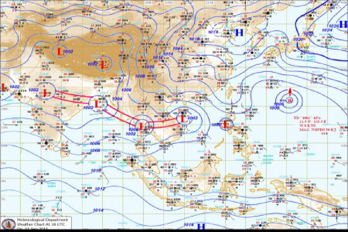 อุตุเตือนภัยฉบับ14ไทยฝนตกหนักมาก
