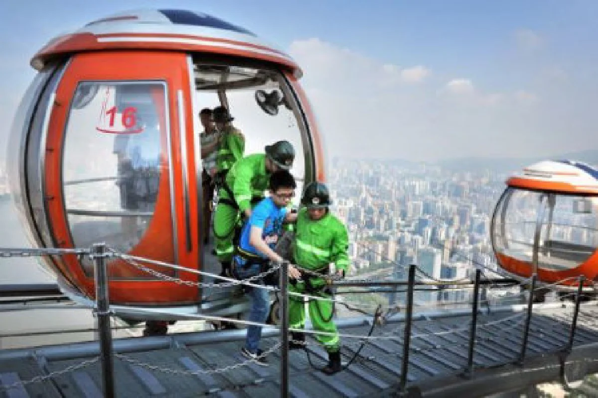 จีนเปิดกระเช้าชมวิวสูงที่สุดในโลก