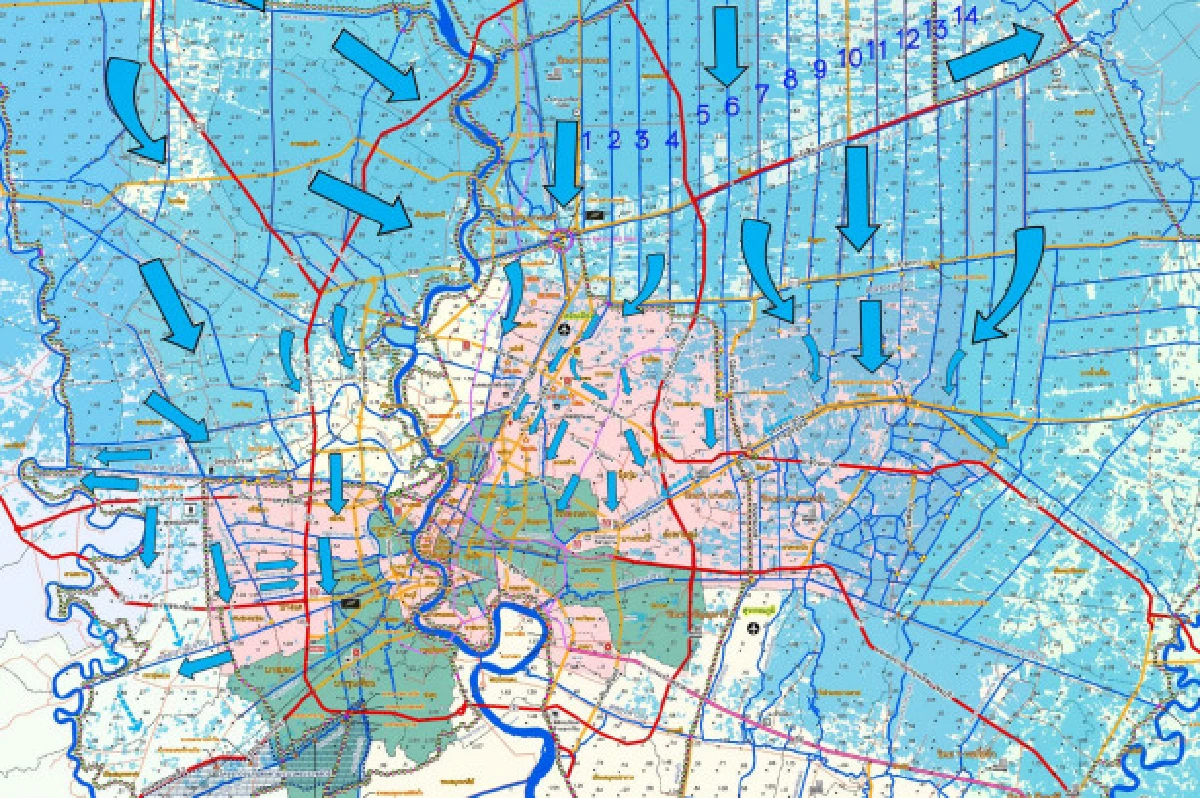 เปิดแผนที่ทหารน้ำล้อมกรุง-ฝั่งธนรับน้ำหลากยาว