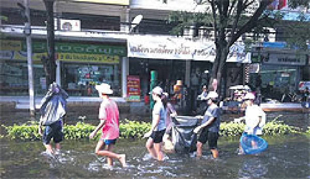 น้ำพุกลางบ้าน