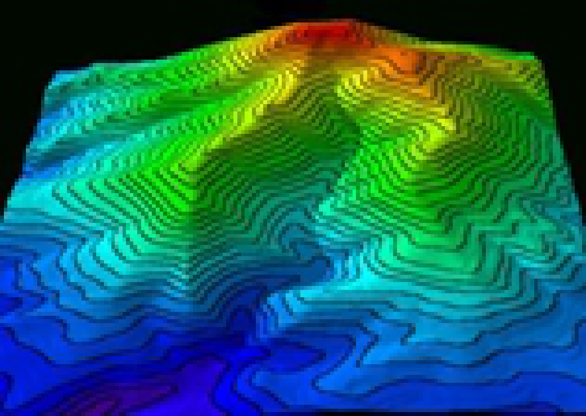 topography (pronounced: ta PAH gra fi)