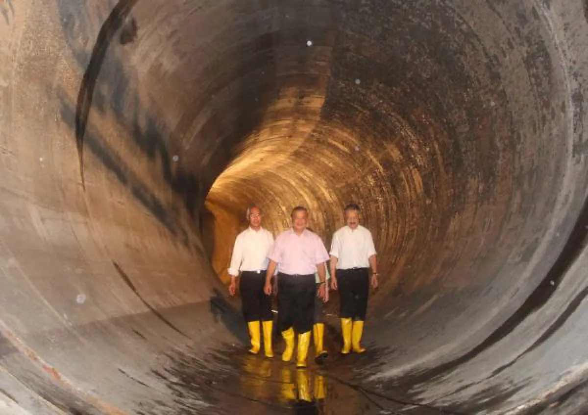 flood tunnel under Bangkok