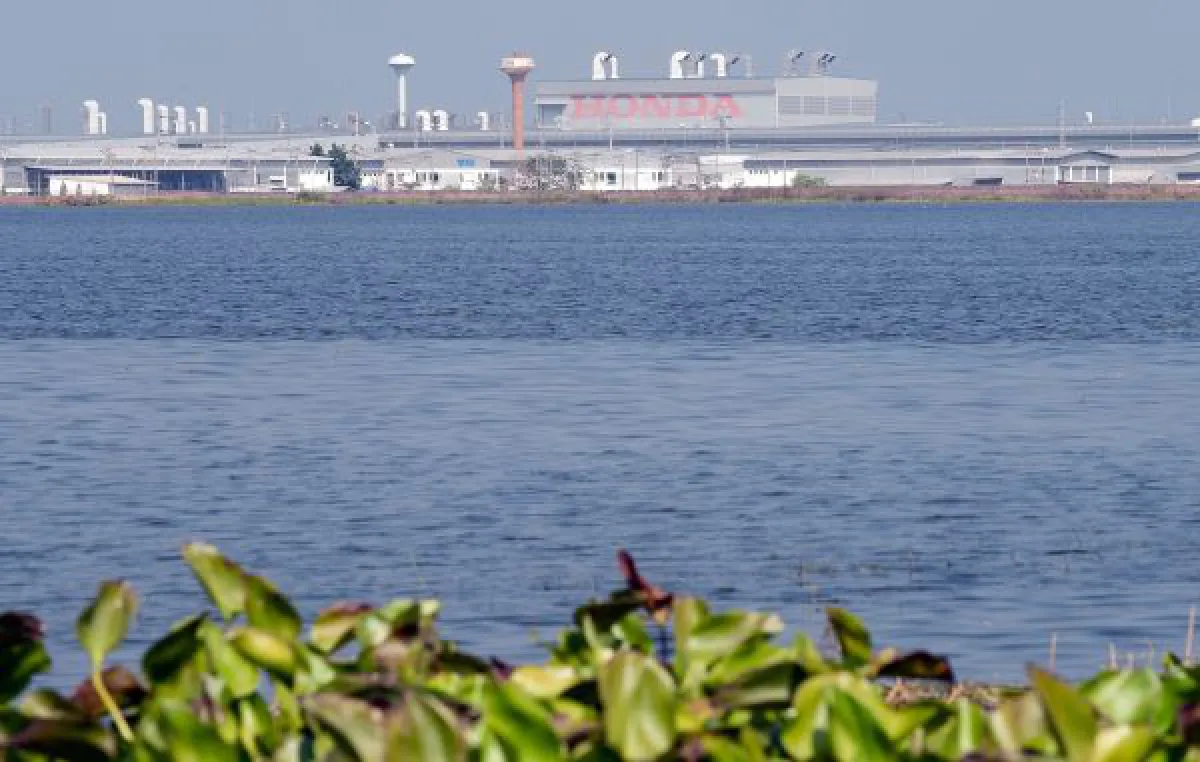 floodwaters Honda factory