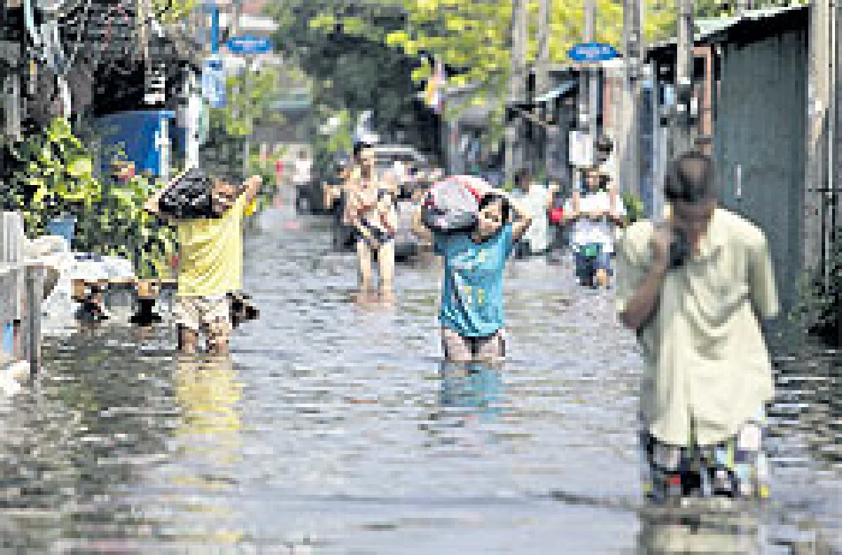 สปภ.กางแผนระบายน้ำท่วมขัง