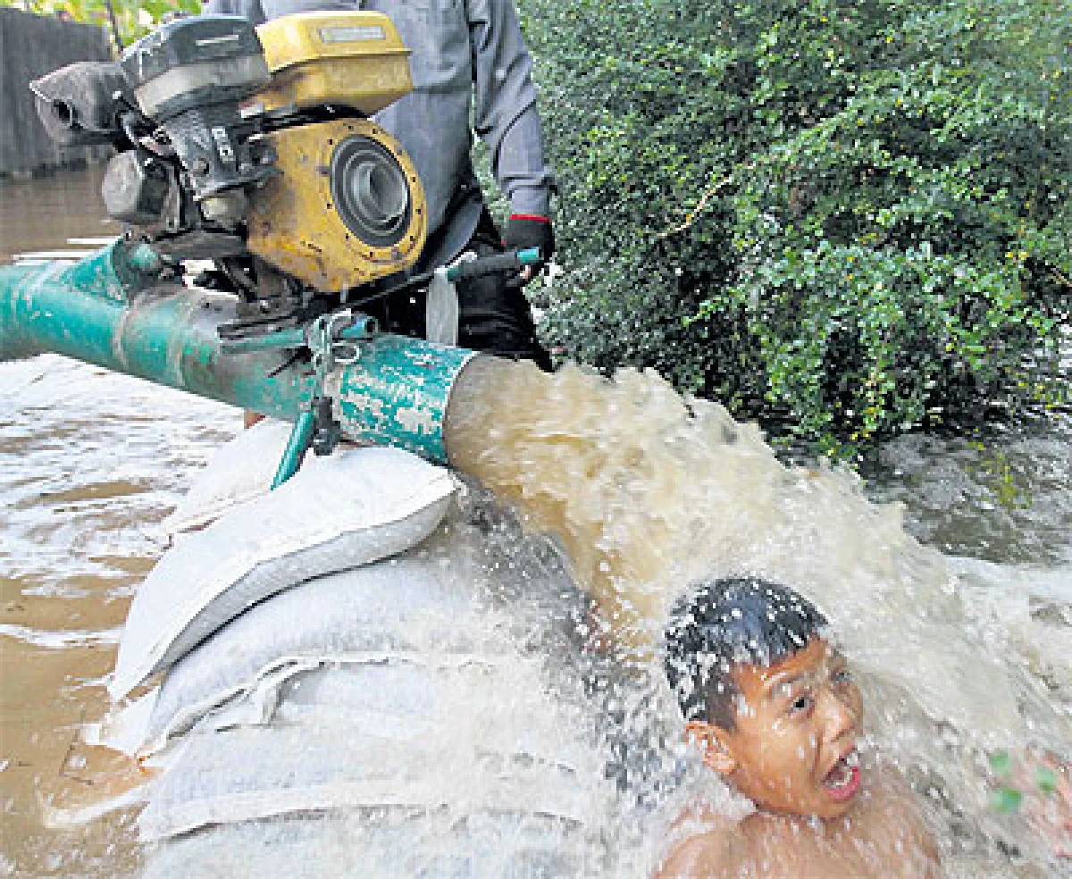 Low-lying communities getting some relief