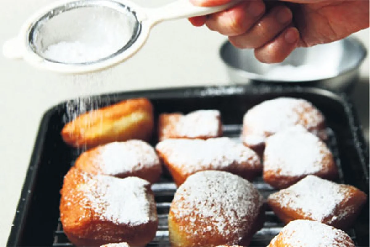 Into the Dixie Kitchen Beignet อาหารเช้าดั้งเดิม