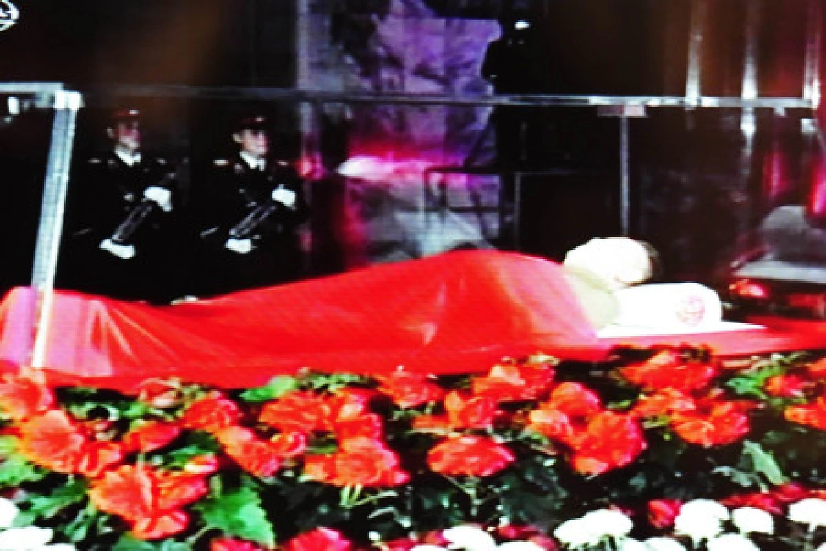 เผยภาพศพคิมจองอิลบรรจุในโลงแก้ว