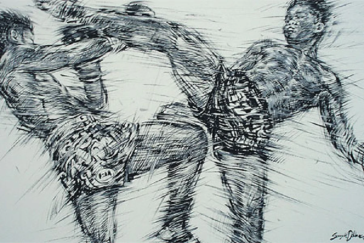 ลายเส้นศิลป์ในกีฬามวยไทย