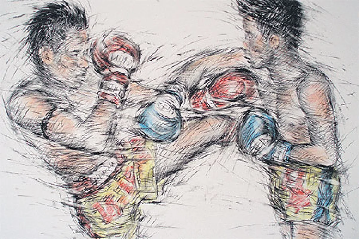 ลายเส้นศิลป์ในกีฬามวยไทย