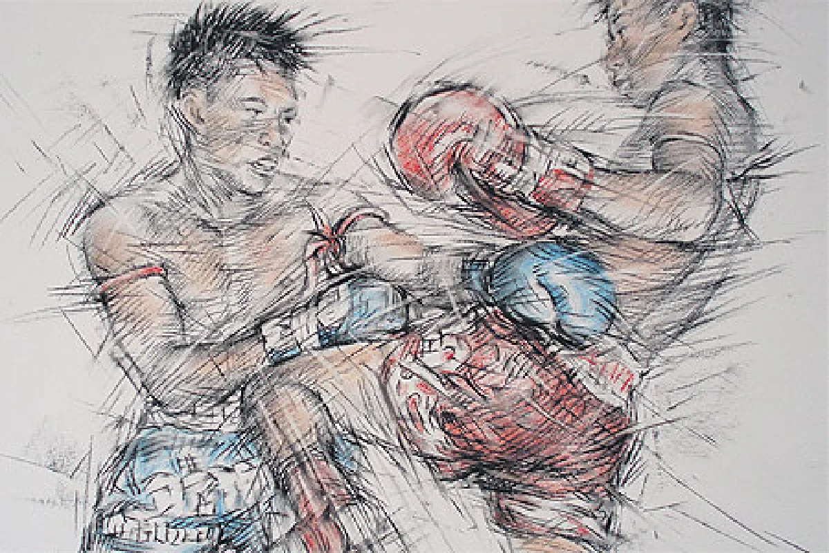 ลายเส้นศิลป์ในกีฬามวยไทย