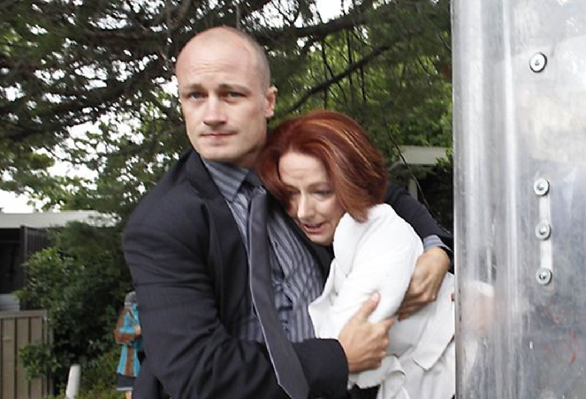 Australian PM has a narrow escape