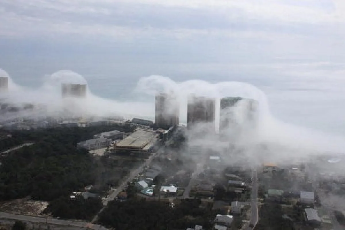 ก้อนเมฆประหลาดปกคลุมสหรัฐ