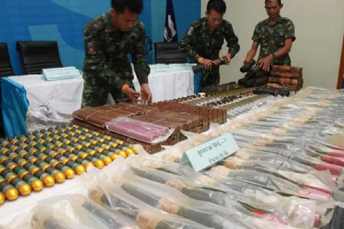 ดีเอสไอ แถลงจับอาวุธสงครามก่อการร้ายอื้อ