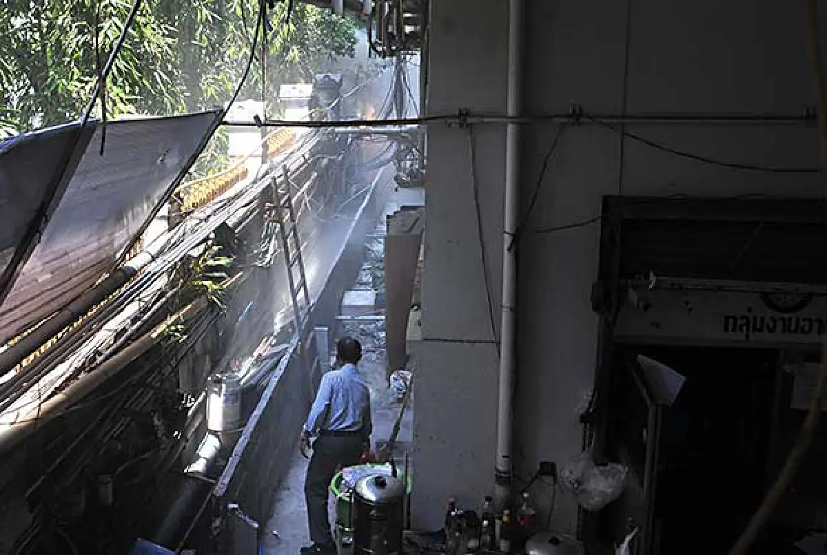 Fire at parliament