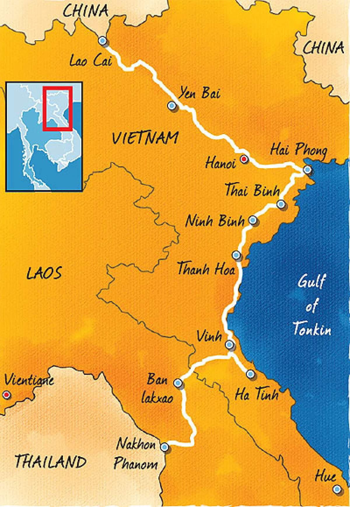 Driving to and through Vietnam