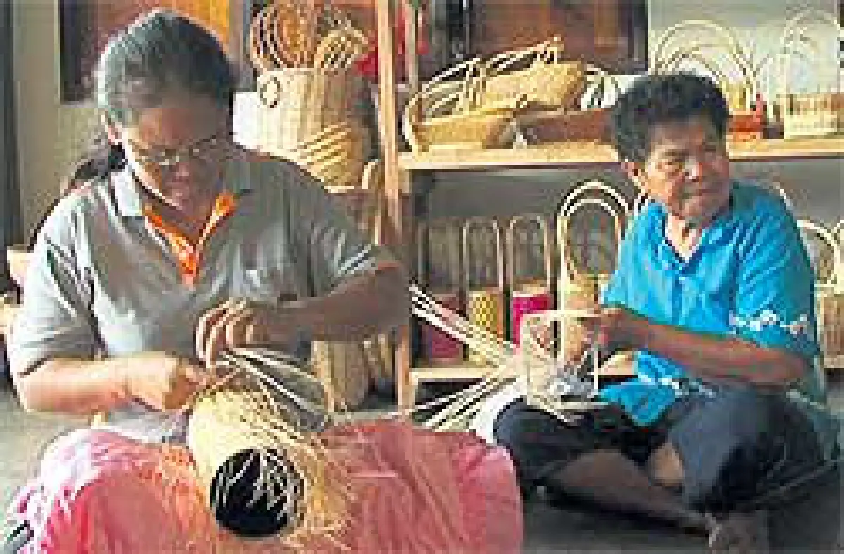 กลุ่มจัดสารบ้านทรงธรรมจากจักสานสู่วิสาหกิจชุมชน