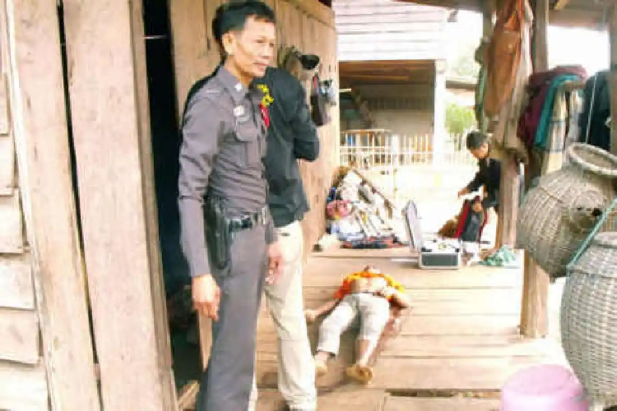 พ่อทุบหัวลูกเลี้ยงทาสยาบ้าดับ