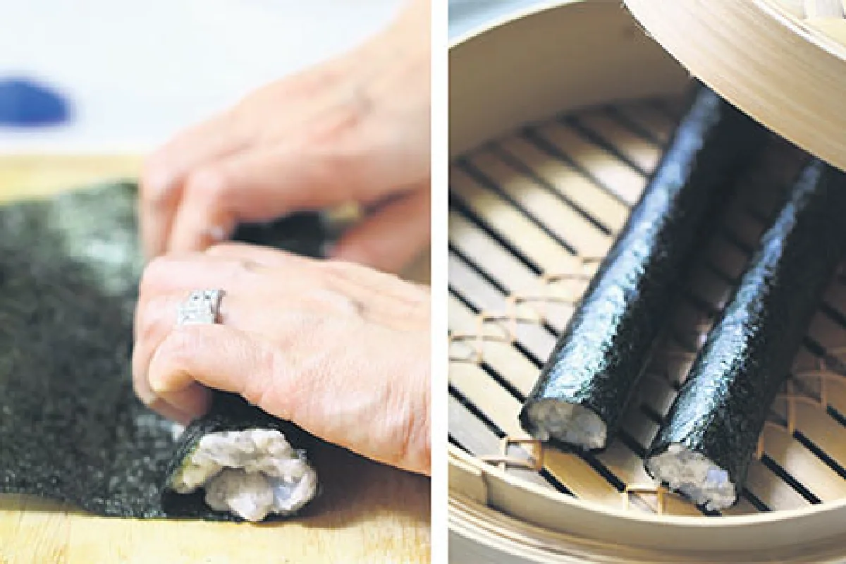 ติ่มซำประจำบ้าน ตอน สาหร่ายห่อกุ้ง