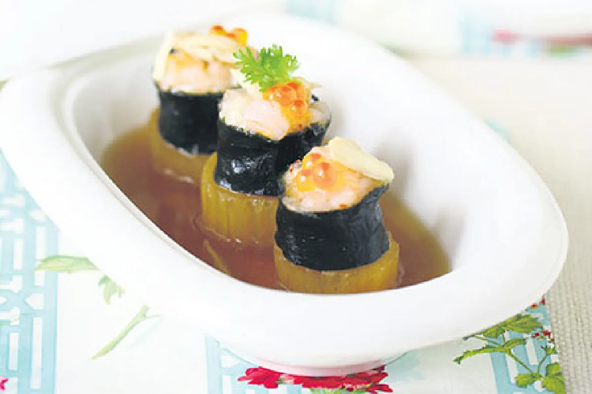 ติ่มซำประจำบ้าน ตอน สาหร่ายห่อกุ้ง