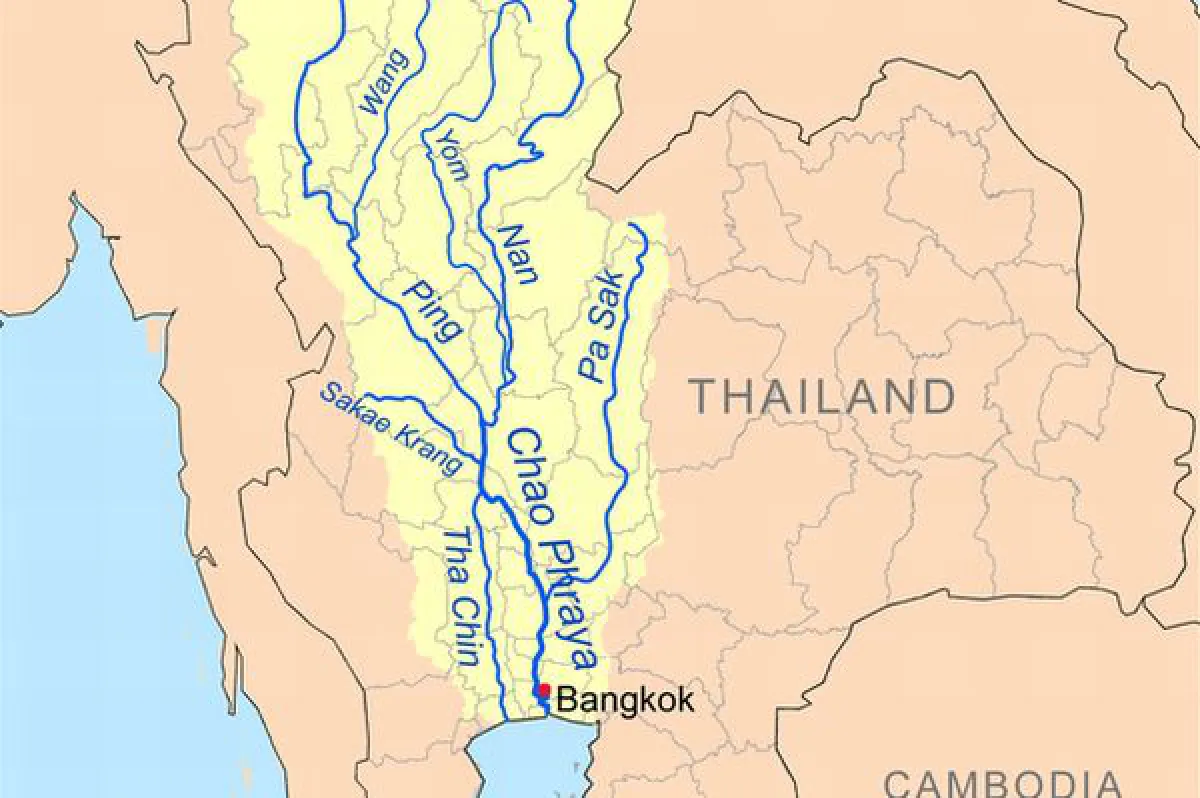 Yom and Ping River Map