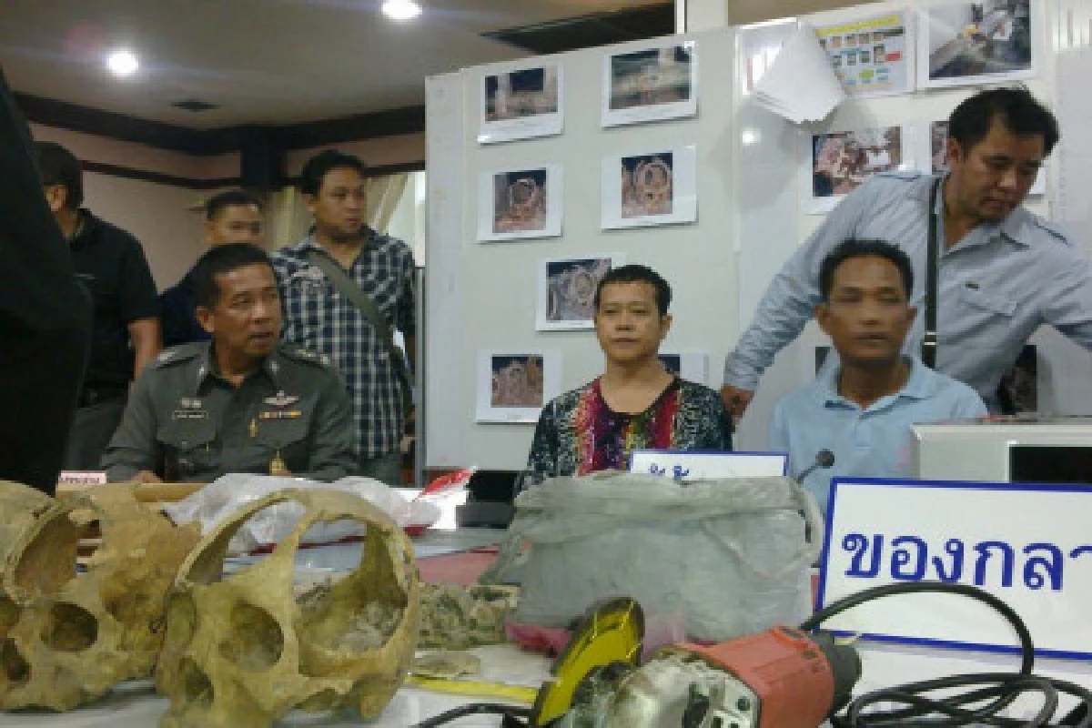 จับแก๊งขโมยกะโหลกคนทำไสยศาสตร์