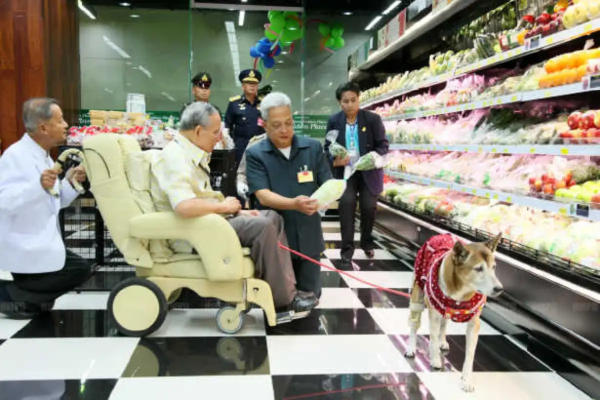 ในหลวงเสด็จฯทอดพระเนตรร้านโกลเด้นเพลซ