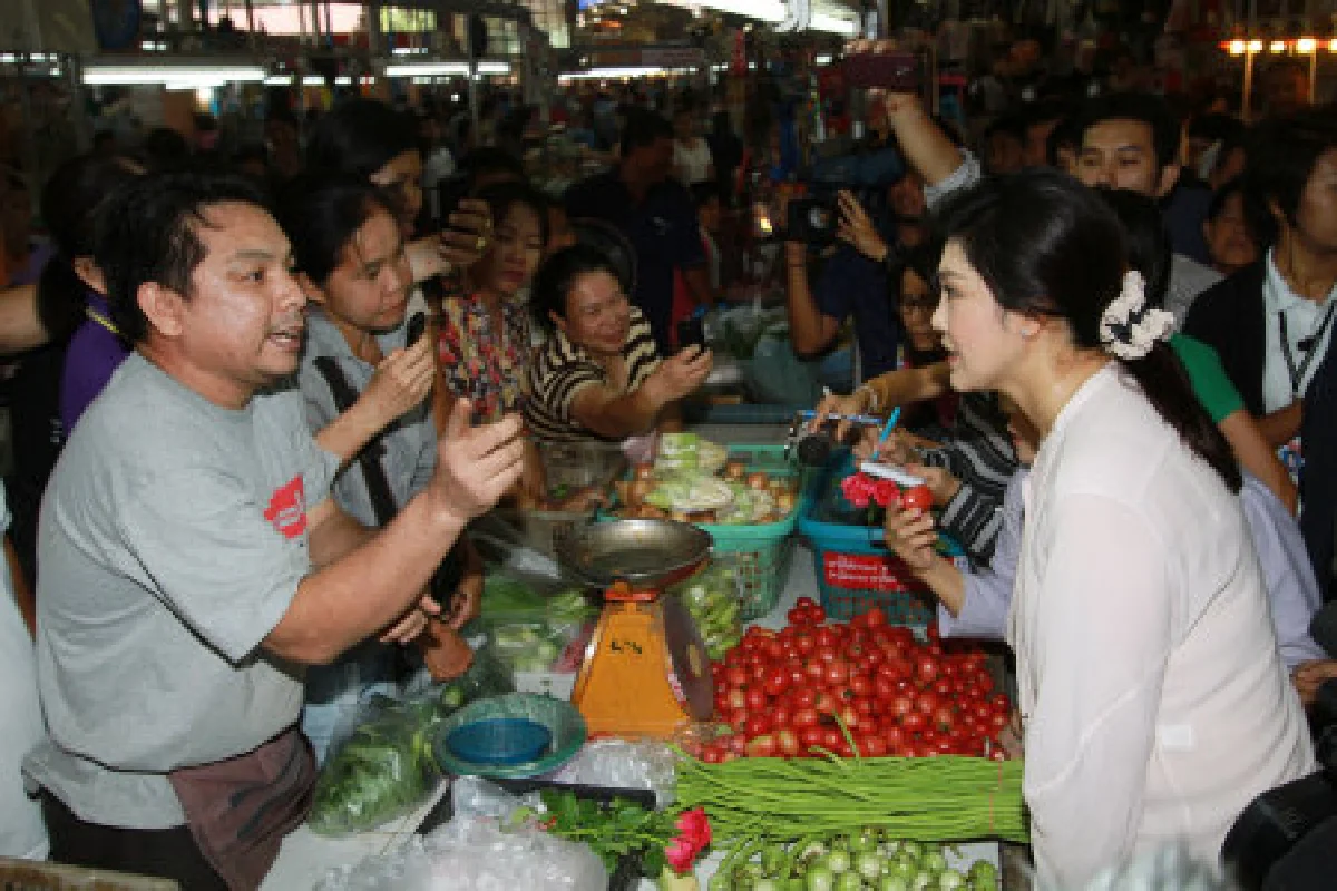 นายกฯสำรวจตลาดปากเกร็ดของแพงจริง