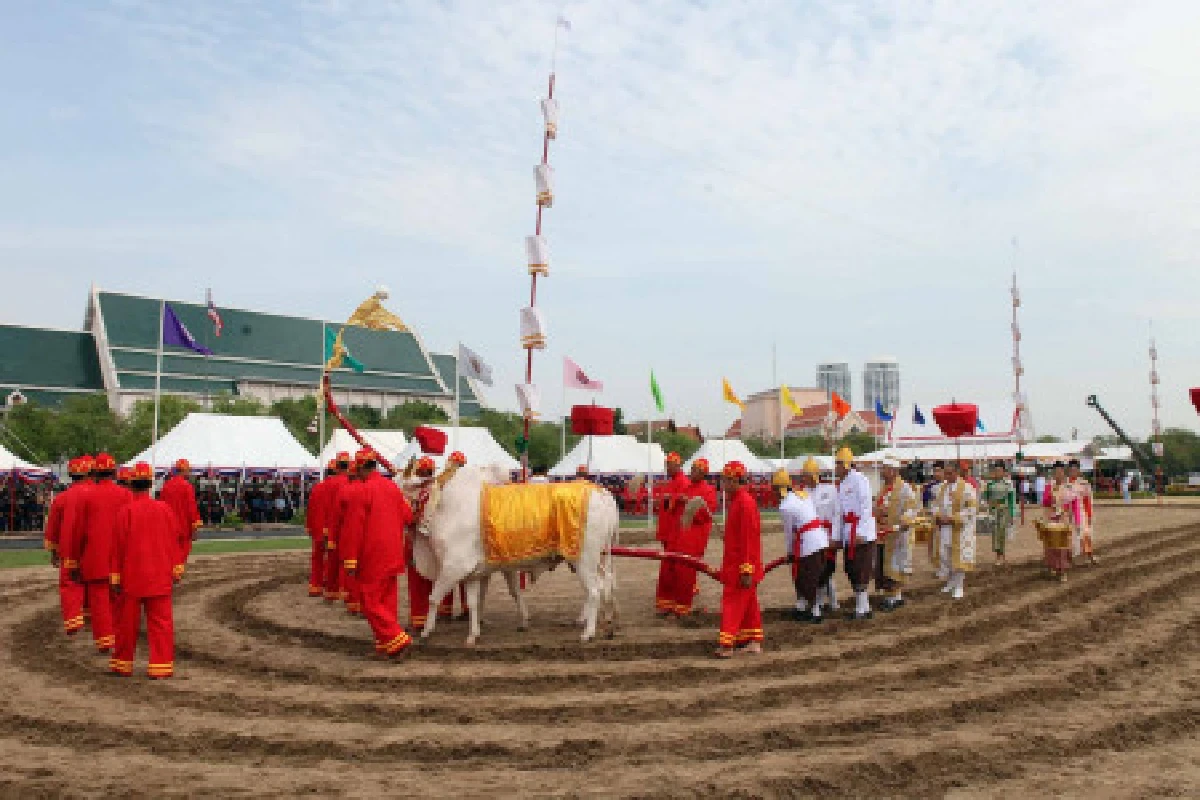 สมเด็จพระบรมฯเสด็จงานพระราชพิธีพืชมงคล