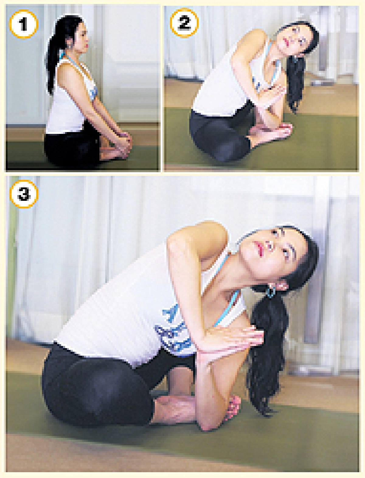 ท่าผีเสื้อพนมมือบิดตัว