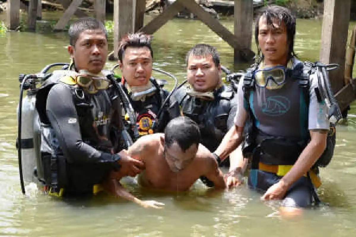 หนุ่มต่างด้าวคิดสั้นโดดน้ำฆ่าตัวตาย