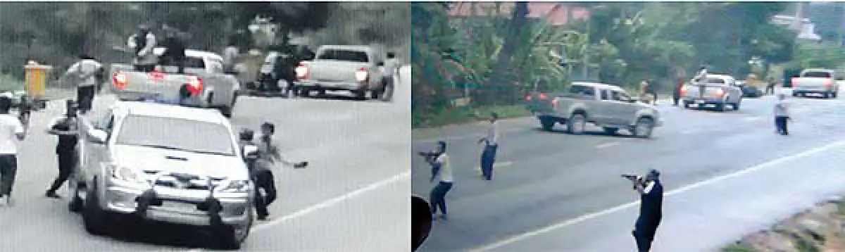 Forces go after attackers