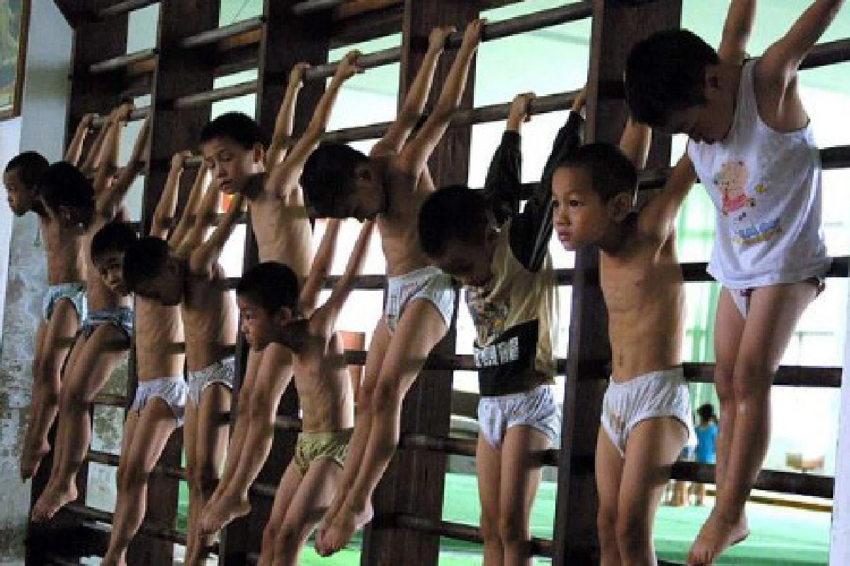 เผยภาพจีนฝึกโหดเพื่อก้าวสู่โอลิมปิก