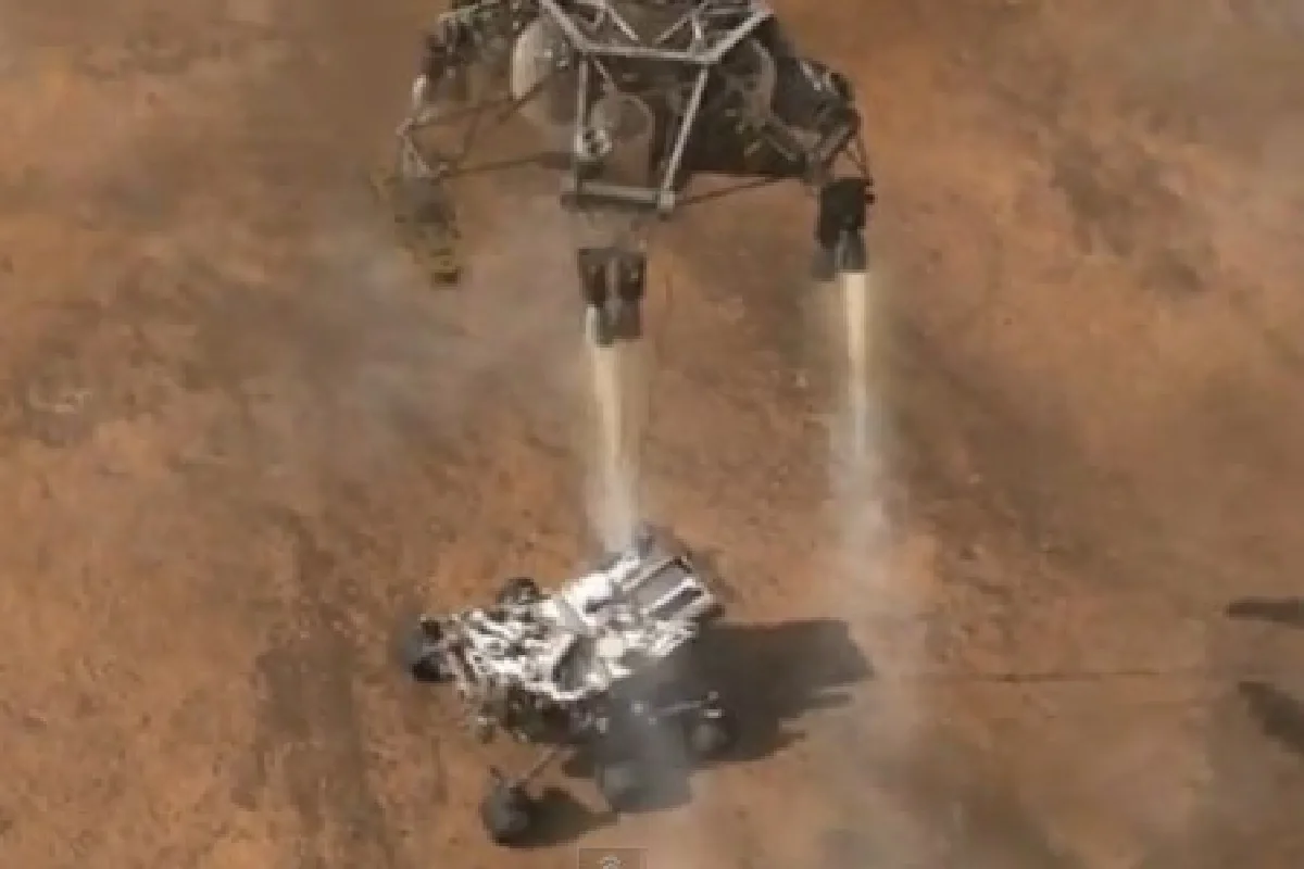 นาซ่าแพร่ภาพนาทียานจอดบนดาวอังคาร