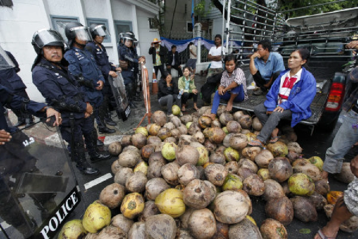 ม็อบเกษตรบุกทำเนียบฯจี้แก้ราคาตก
