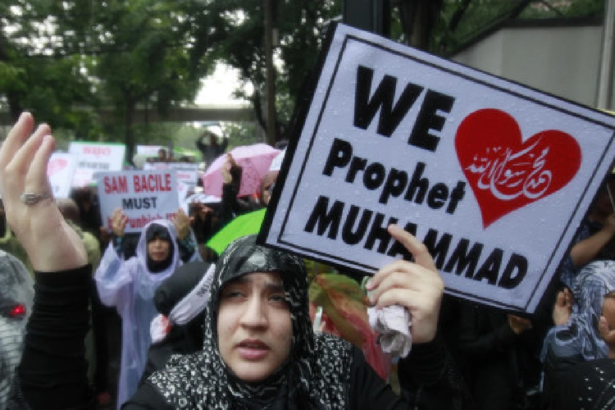 มุสลิมไทยประท้วงหน้าสถานทูตมะกัน