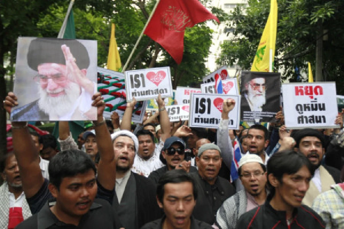 มุสลิมไทยประท้วงหน้าสถานทูตมะกัน
