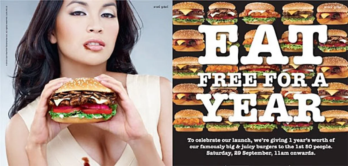 พิเศษเฉพาะวันนี้ที่ Carl's Jr.lovers ลุ้นกินฟรี 1 ปี!