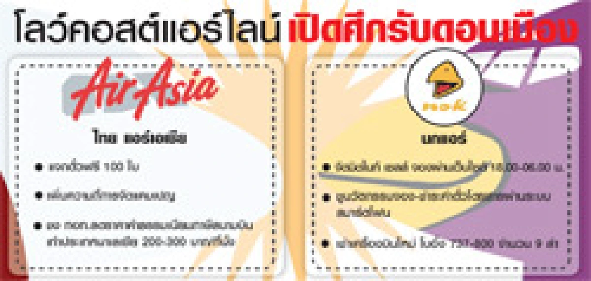 'ไทยแอร์ฯ'ปลุกชีพดอนเมือง เขย่าเจ้าถิ่นเดิม'นกแอร์'