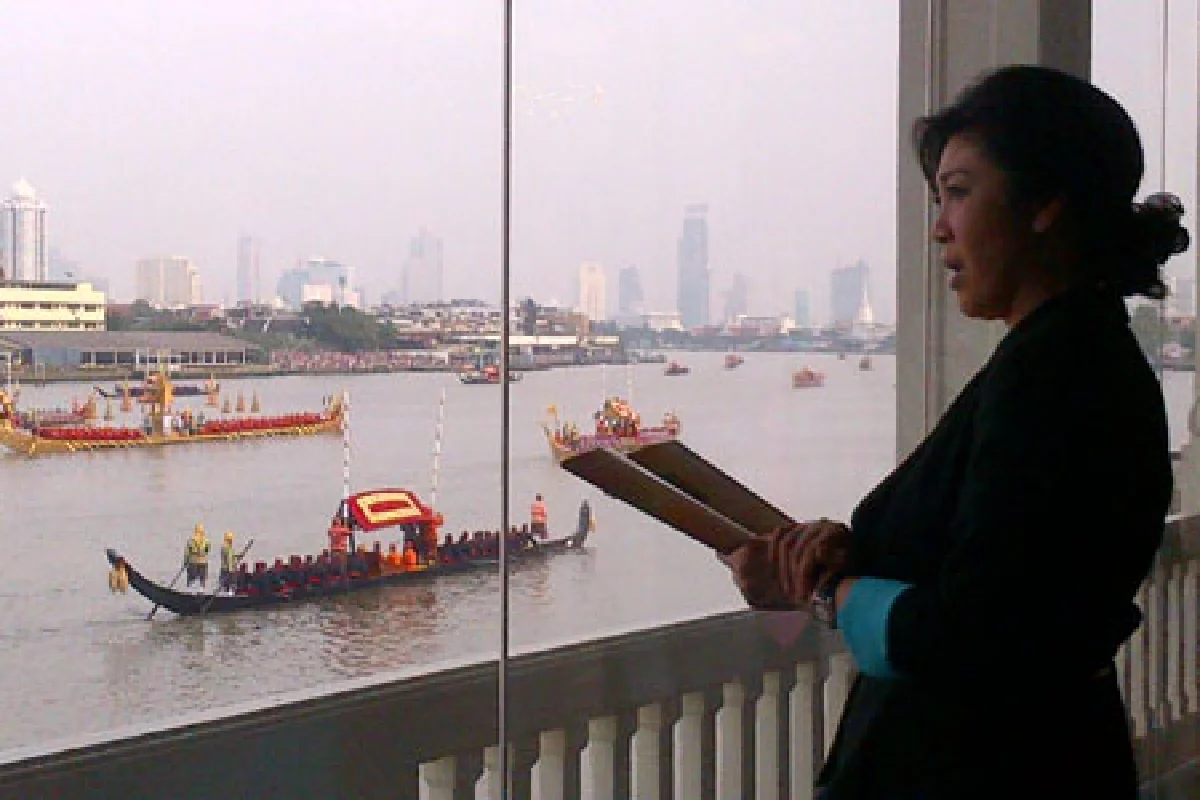 ซ้อมใหญ่ขบวนเรือพยุหยาตราทางชลมารค